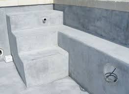 Escalier Beton Impermeable Mortier Cuvelage Escalier Piscine Decoration Piscine Construction Piscine