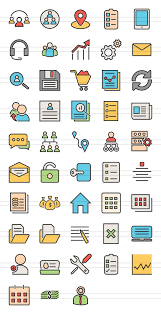 48 Admin Dashboard Line Filled Icons Calendar Icon Data Icon Checklist Icon