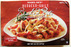 .two different trader joes frozen entrees to make one meal that was good for three servings. Trader Joe S Reduced Guilt Baked Ziti Food Review Ain T Found A Good Title Blog