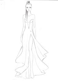 To draw a head, sketch a large circle on top with a smaller circle below it. Fashion Sketches For Beginners At Paintingvalley Com Explore Collection Of Fashion Sketches For Beginners