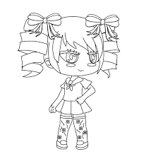 Maybe you would like to learn more about one of these? Schoolgirl With Curly Long Hair Coloring Pages Gacha Life Coloring Pages Coloring Pages For Kids And Adults