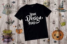 Halloween Tshirt Mockup Tshirt Mockup Black Tshirt Mockup Wood Background Tshirt Mockup Halloween Mockup Fall In 2020 Halloween Tshirts Tshirt Mockup Black Tshirt