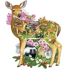 Need a cozy indoor project to keep you busy? Animal Shaped Jigsaw Puzzles Jigsaw Puzzles For Adults Shaped Jigsaw Puzzles Cute Creatures Forest Baby