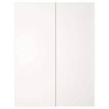 Hasvik Schiebeturpaar Weiss Ikea Osterreich Schiebeturen Schrank Schiebe Tur Und Ikea