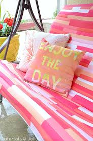 Replacing canopy on a lawn swing. Outdoor Swing Makeover Tatertots And Jello