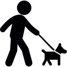 Walking With Dog Free Vector Icons Designed By Freepik Dog Icon Pet Sitting Services Dog Walking Rates