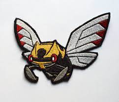 Ninjask Iron On Patch Shiny Metallic Embroidered Etsy Pokemon Patch Iron On Patches Patches