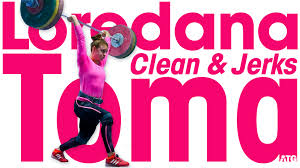 The most common variation of the clean and jerk typically has the athlete receiving the load in a full front squat, then using the split position in the jerk. Loredana Toma 125kg Clean Jerk Session All Things Gym