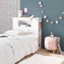 Scorre su ruote di legno tornite. Testata Da Letto Bianca 90 Cm Tonic Maisons Du Monde