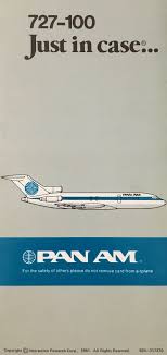 Pan Am 727 100 Just In Case Vintage Airlines Vintage Airline Posters Airline Logo