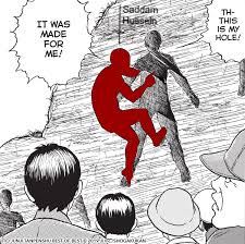 In june 2021, the illustration went viral following a tweet comparing it to a rented apartment, with humorous edits of the image following in late june 2021. This Is Saddam Hussein S Hole Saddam Hussein S Hiding Place Know Your Meme