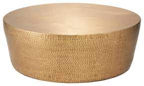 Shop from the latest trends to create an oasis in your home with your favorite mix of. Hammered Brass Block Round Coffee Table Large Minimalist Modern Gold 48 Contemporary Outdoor Coffee Tables By My Swanky Home Houzz