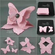 Today we are doing a simple version of a one sheet wonder. Diy 3d Butterfly Shaped Greeting Card Www Fabartdiy Com Shaped Cards Butterfly Cards Cards Handmade