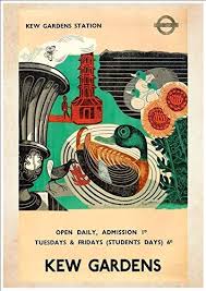 Vintage Kew Garden S Poster Kew Gardens Kew Kew Gardens London