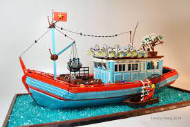 Vietnamese Fishing Boat Lego Boat Lego Cars Lego Ship