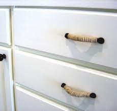 Dress Up Drawers Cabinet Doors With Rope Handles Lakehouse Decor Nautical Drawers Diy Rope Design
