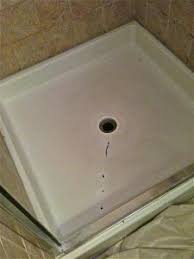 how to fix a cracked shower pan