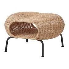 Gamlehult Ottoman With Storage Rattan Anthracite Ikea In 2020 Rattan Ottoman Storage Ottoman Vintage Couch