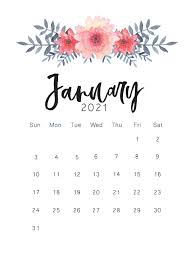 Cute January 2021 Wall Calendar In 2020 Calendar Printables 2021 Calendar Print Calendar