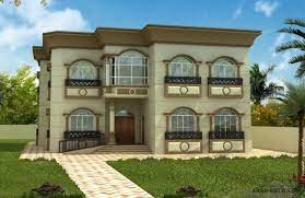مساقط الفيلا 5 غرف 495 متر مربع طابقين سكن modern house facades house remodeling plans model house plan