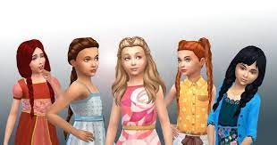 Girls Braids Hairs Pack At My Stuff Via Sims 4 Updates Sims 4 Girls Braids Sims Hair