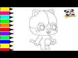 Babybus Drawing For Kids Coloring Baby Kitten Mimi دیدئو Dideo