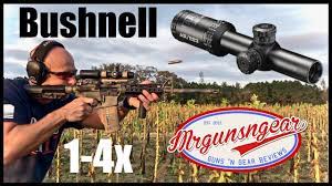 Others i know prefer the second plane buscais they are either at 1x or 4x with no in yeah ffp for scopes that actually have a visible reticle with drop compensation at different powers makes sense. Bushnell Ar Optics 1 4x Scope Great Budget Optic Or Junk Youtube