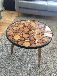 My Take On A Epoxy Resin Coffee Table First Table I Made Myself Woodworking In 2020 Diy Resin Coffee Table Coffee Table Raw Wood Coffee Table