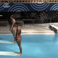 American diver mary ellen clark competes to finish in third place to. Olympics Twinning Gif By Nbc Find Share On Giphy