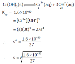 Cr(oh)3 ↔ hcro2 + h2o амфотерный гидроксид. The Ksp For Cr Oh 3 Is 1 6 X 10 30 The Molar Solubility Of This Compound In Water Is Sarthaks Econnect Largest Online Education Community