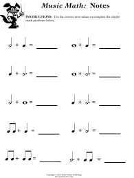 Music Math Notes Worksheet Music Worksheets Pinterest Music Musical Math Worksheets Learn Music Music Theory Worksheets Music Worksheets