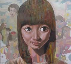 Woman With A Basket by Ben Cabrera