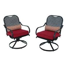 Hampton Bay Fall River Motion Patio Dining Chair With Dragon Fruit Cushion 2 Pack Dy11034 Dr R At T Fire Pit Furniture Patio Dining Chairs Fire Pit Materials
