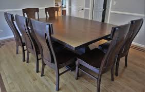 An Almost Square Solid Custom Quarter Sawn Red Oak Table Was Built For Our Customer And Delivered Along With Their New Chairs Pedestal Table Table Furniture