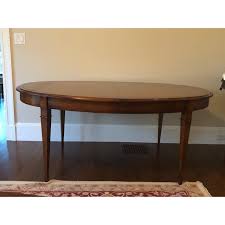 Grange Directoire Oval Dining Table With Self Storing Leaves Chairish In 2020 Dining Table Oval Table Dining Traditional Dining Tables