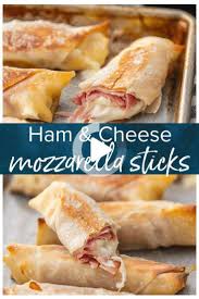 Jamon Y Palitos De Queso Mozzarella Al Horno Palitos De Queso Receta Video In 2020 Recipes Cheese Sticks Recipe Cooking Recipes