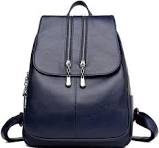 Kris Anna Borsa a Zainetto con Patta da Donna Cerniera Zaino Casual per  Ragazze Adolescenti in Pelle PU Blu : Amazon.it: Moda