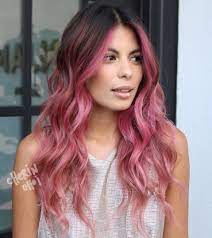 40 Ideas Of Pink Highlights For Major Inspiration Ombre Hair Color Pink Hair Highlights Magenta Hair