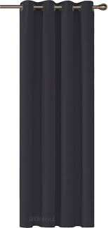 bol com hoomstyle kant en klaar gordijn verduisterend met ringen 270x140cm zwart 1 stuk