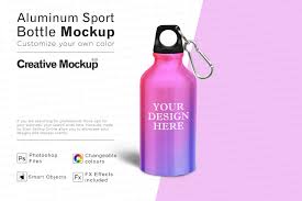 Aluminum Sport Bottle Mockup High Resolution Smart Objects Etsy Bottle Mockup Sport Bottle Bottle