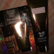 Because a fragrance is always a lovely gift. Gift Set Victoria Secret Bare Vanilla And Party Kiss Beauty Personal Care Bath Body Body Care On Carousell