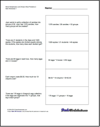 Students should have a concrete understanding of the meaning of multiplication before attempting these worksheets. 4th Grade Math Worksheets Division Word Problems Free Worksheets Wallpapers 2021