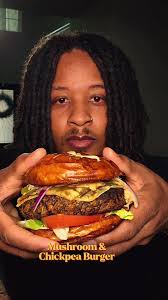 I haven't had this Mushroom Chickpea Burger since my last video so I  decided to make it again with a twist! I swapped out the oyster mushrooms  for maitake Mushrooms and I added red and green bell ...