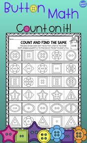 Counting Addition Early Math Practice Button Math In 2020 Early Math Math Practice Worksheets Math
