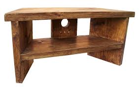 Solid Wood Handmade Rustic Pine Corner Tv Stand Unit Corner Tv Stand Corner Tv Tv Stand Unit