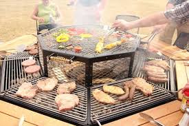 Ultimate Family Bbq Well Done Stuff Bbq Table Fire Pit Fire Pit Table