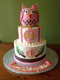 Owl Cake By Michael Angelo S Bakery In Broadview Heights Oh The Did An Amazing Job For Stella S 1st Birthday Cake Cake Design Owl Cake