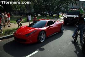 Starring actors mark wahlberg, anthony hopkins and josh duhamel as the human stars, the london premiere of the movie had its star cars joining the celebrities on the red carpet with the lamborghini centenario leading the way. Name Of Ferrari In Transformers 3 Dark Of The Moon Revealed