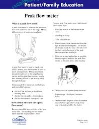 how to use a peak flow meter