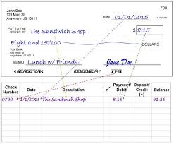 How To Write A Check Step By Step With Pictures Check Register Writing Checks Check And Balance